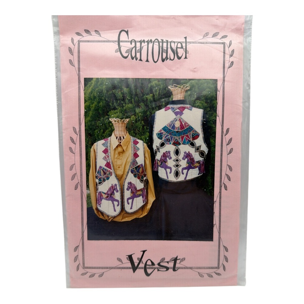 Carol McKinney Pattern - Carrousel Vest - Applique 1993 NEW Uncut